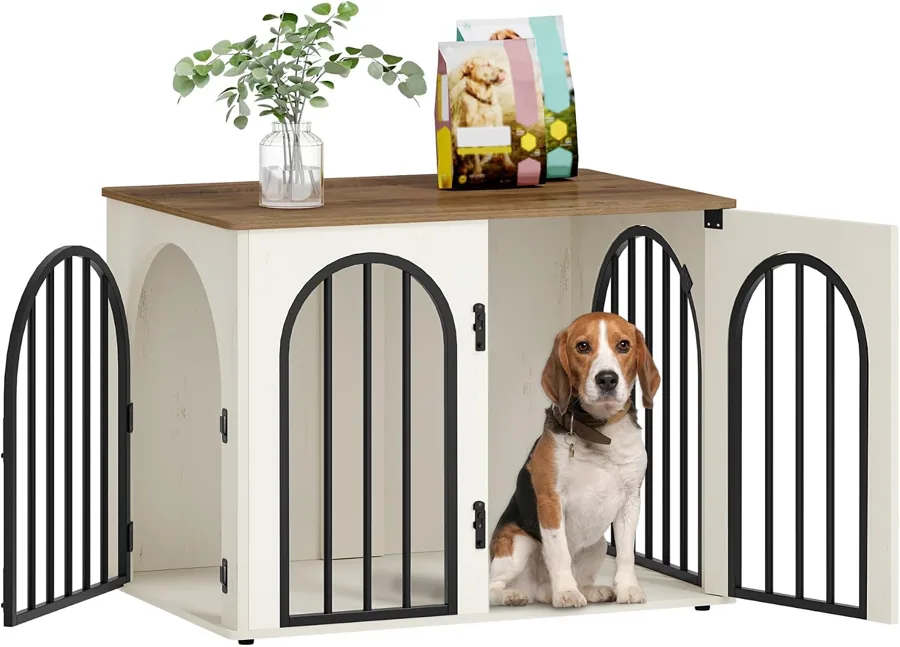 Amazon product photo of Hzuaneri 31.5 in Dog Crate Furniture,Dog Kennel Indoor for Small/Medium Dog