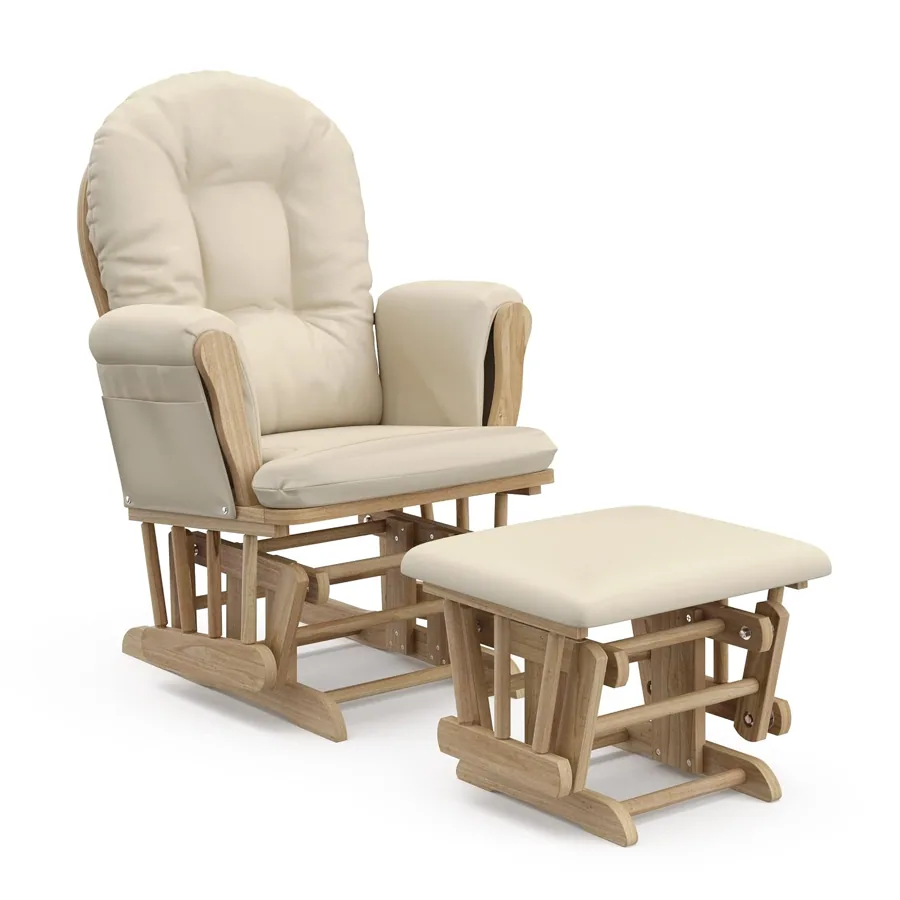 Amazon product photo of Storkcraft Premium Hoop Glider & Ottoman, Natural/Beige
