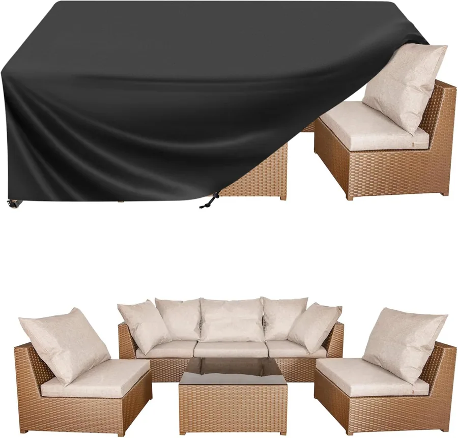 Amazon product photo of BALEINE Patio Furniture Covers Waterproof, Heavy Duty Outdoor Table Cover