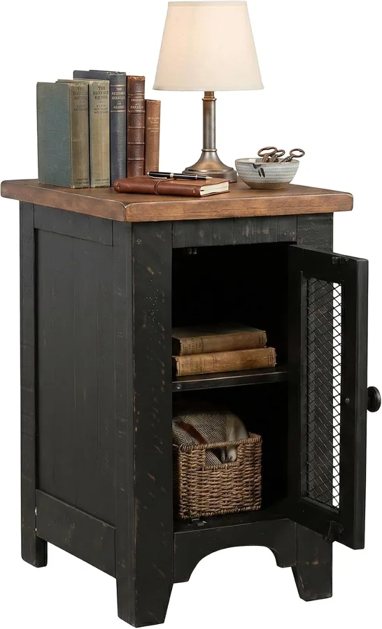 Amazon product photo of Signature Design by Ashley Valebeck Chairside End Table with Storage